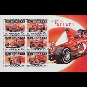 GIBRALTAR 2004 - Scott# 998a S/S Ferrari Race Cars NH