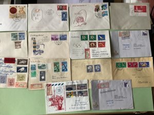 German Democratic Republic 14  postal stamps covers Ref A1647