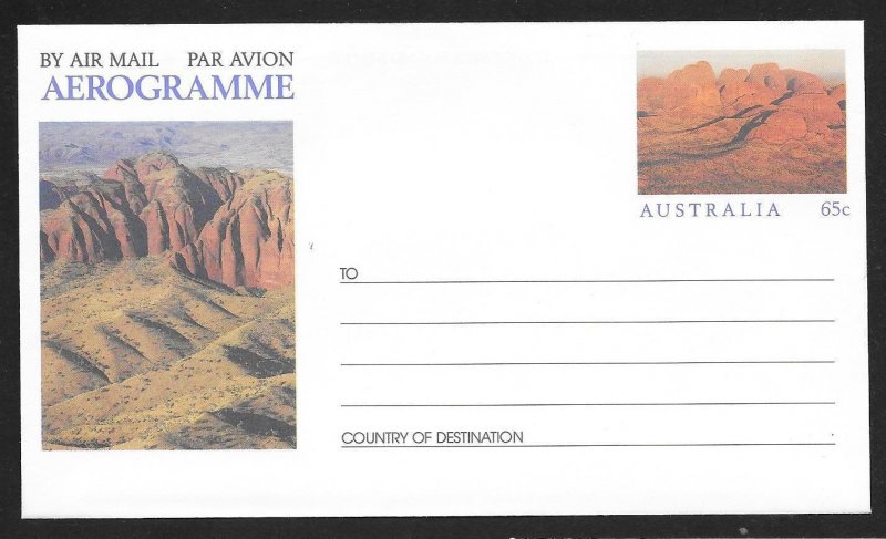 AUSTRALIA (67) Aerogrammes & Stamped Stationery All Different Mint Never Hinged