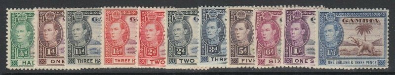 Gambia, Scott 132-138A (SG 150-156a), MLH/HR