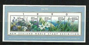 New Zealand: 1990 New Zealand World Stamp Exhibition, Auckland, M/sheet