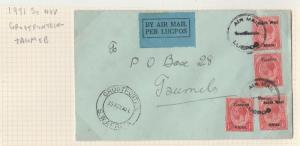 SOUTH WEST AFRICA 1931 KGV AIRMAIL COVER GROOTFONTEIN - TAUMEB 