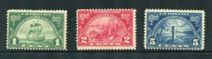 614 - 616 Huguenot Walloon 1924 Stamp Set Mint Never Hinged 1924