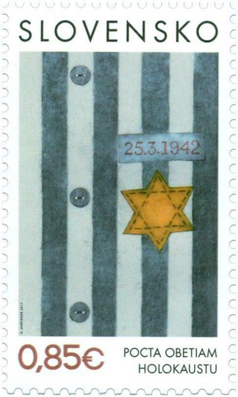 SLOVAKIA / 2017, Tribute to victims of the Holocaust, MNH 