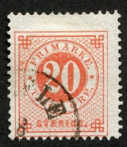 Sweden, Scott #33, Used