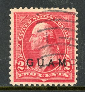 USA 1899 Guam 2¢ Washington Scott #2 VFU W967