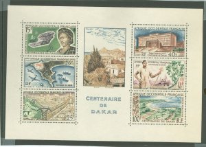 French West Africa #C27a  Souvenir Sheet