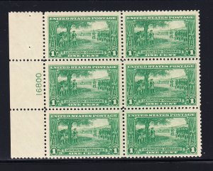 617 F-VF/NH Plate block