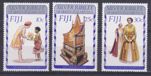 FIJI 371-73 MNH 1977 Silver Jubilee