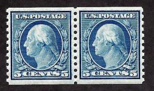 496 Mint,OG,NH... Pair... SCV $17.50