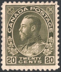 Canada SC#119 20¢ King George V (1925) MH/Partial Gum