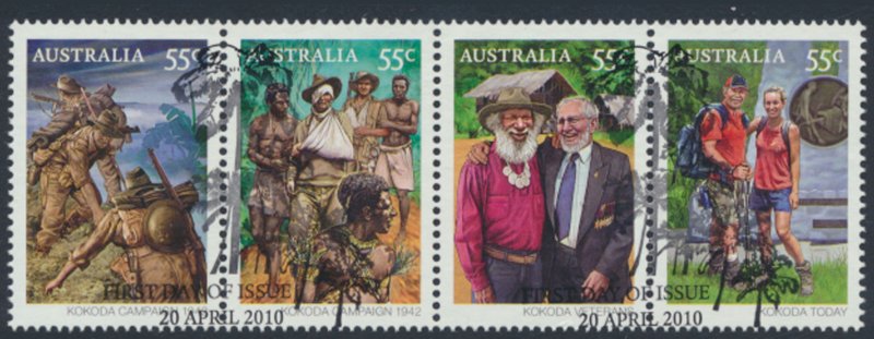 Australia SC# 3347b SG 3374a Used Kokoda w/fdc see details & scan