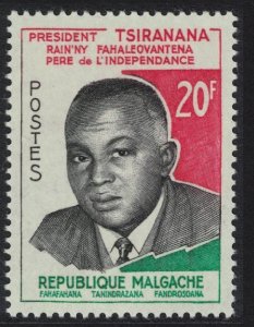 Malagasy Rep. President Tsiranana 1960 MNH SG#27