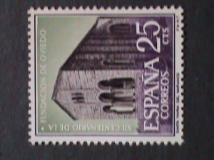 ​SPAIN-1961-120TH ANNIVERSALY-FOUNDING OF OVIEDO ,CAPITAL OF AUSTURIA MNH VF
