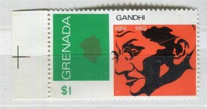 GRENADA; 1969 early Gandhi issue fine MINT MNH Marginal $1 value