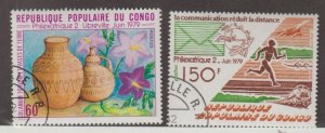 Congo People's Republic Scott #497-498 Stamp - Used Set