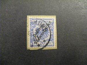 German South West Afr #10 used tied on small piece b23.11 1616