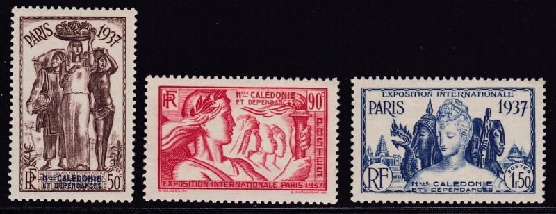 New Caledonia 1937 Paris Exposition Complete (6)  VF/Mint(*)