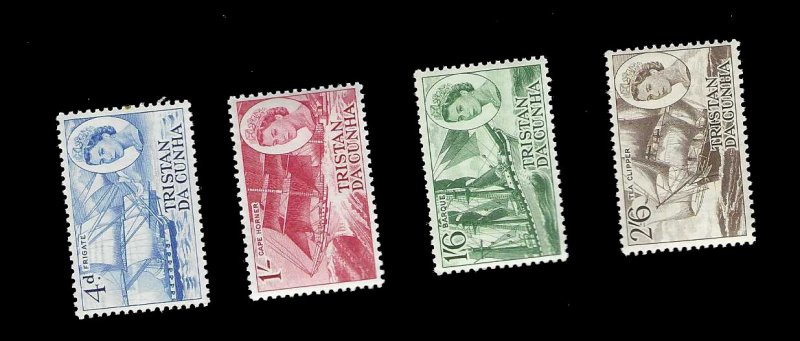 Tristan Da Cunha Scott Number 124-127 MNH