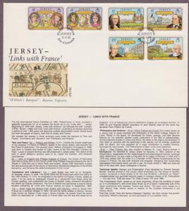 Jersey # 289 - # 294 , Jersey Links With France FDC - I Combine S/H