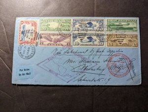 1930 USA LZ 127 Graf Zeppelin First Flight Cover FFC NY to Weinsberg Germany