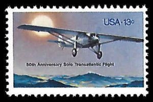 PCBstamps   US #1710 13c Lindbergh's Flight, MNH, (15)