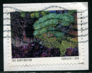 5469 US (55c) American Gardens - The Huntington SA, used on paper