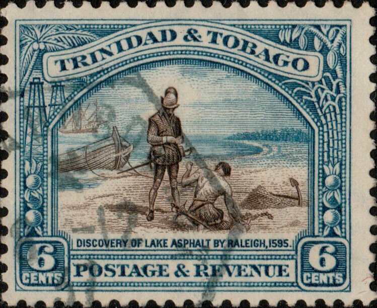 TRINIDAD & TOBAGO 1937 COLON À BORDEAUX / L.D.N°3 French Ship DS on SG233a