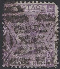 GB 45, Plate 6,  used, CV $190.00