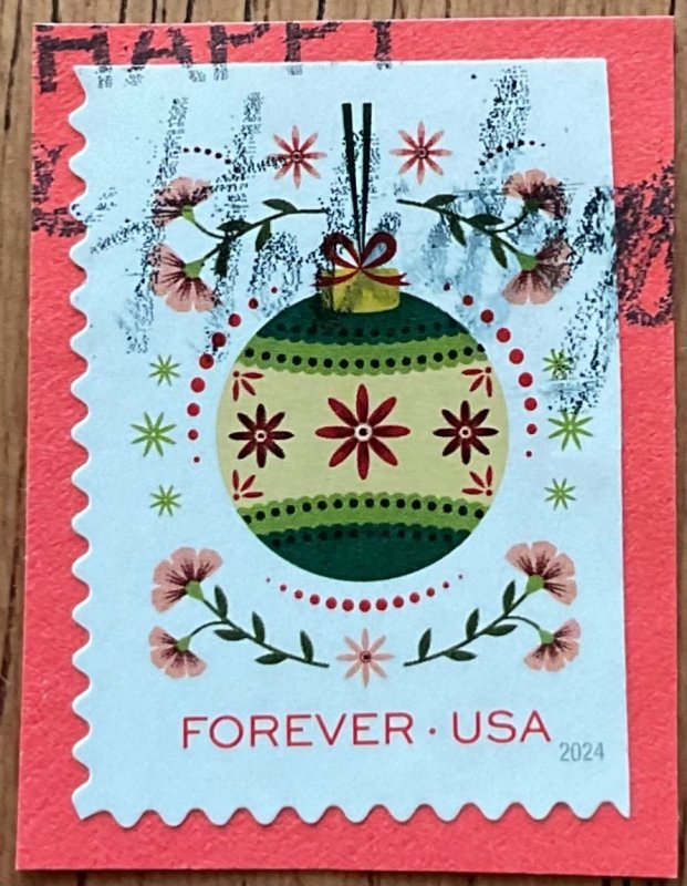 US #5943 Used Booklet Single OP Holiday Joy Christmas