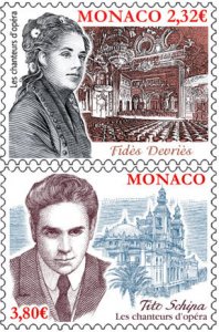 Scott #2997-8 Opera Singers MNH