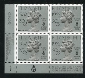 Canada 3317 Queen Elizabith II Stamp Plate Block MNH 2022