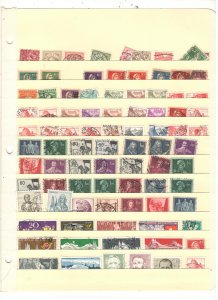 SWITZERLAND COLLECTION ON STOCK SHEET, MINT/USED