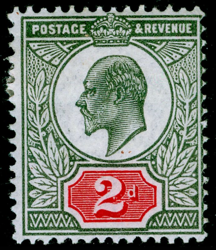 SG292 SPEC M13(4), 2d grey-green & bright carmine, M MINT. Cat £28. 