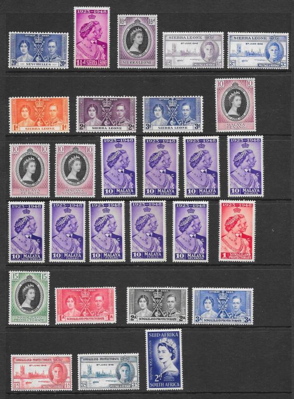 BRITISH COLONIES (444) Omnibus Set Stamps MNH/VLH