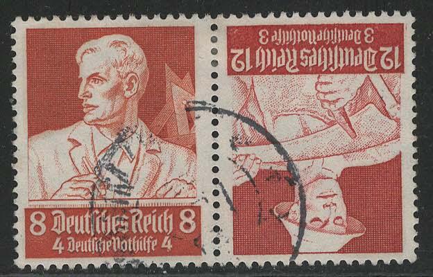 Germany Scott # B63, B64, used, tete beche, Mi # K24