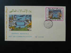 telecommunications world day FDC Morocco 1989