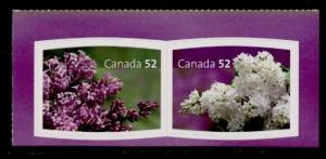 Canada 2207-8 pair MNH Lilacs, Flowers