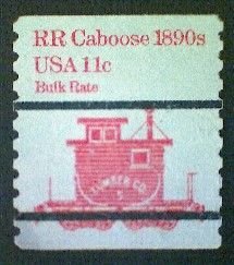 United States, Scott #1905a, used(o), 1984,  Caboose of 1890s  11¢