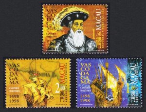 Macao Macau Vasco da Gama 1498 3v 1998 MNH SC#943-946 SG#1044-1046