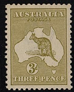 VINTAGE: AUSTRALIA   1915  SCOTT # 47A  LOT # A1915-2 USD OG BH