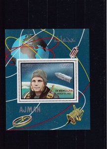 1969 Ajman - 1st Anniversary of Death of Yuri Gagarin  Mi-Bl.141 A - MNH