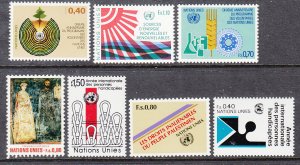 UN Geneva 98-104 Year Set for 1981 MNH VF