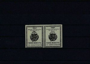 Salvador 1897 mint Revenue stamps block Ref: R4196