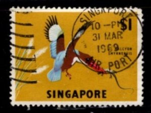 Singapore - #67 White Breated Kingfisher - Used