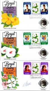 Worldwide First Day Cover, Royalty, Flowers, Saint Kitts