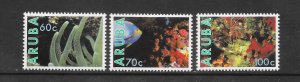 ARUBA #56-58 MARINE LIFE  MNH