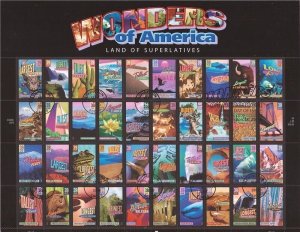 US Stamp - 2006 39c Wonders of America - 40 Stamp First Day Cover - Scott #4072a