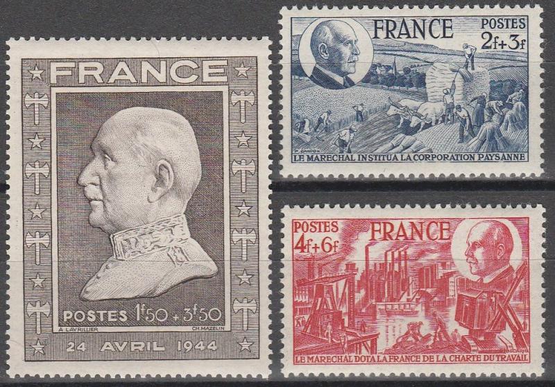 France #B175-7  F-VF Unused  CV $4.70  (A7711)