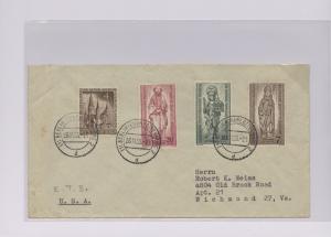 1955 Berlin West Germany First Day Cover # 9NB14-9NB16  9NB7 to USA FDC